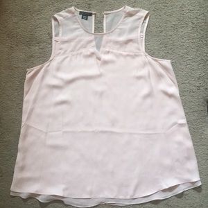 Sleeveless Light Pink Blouse